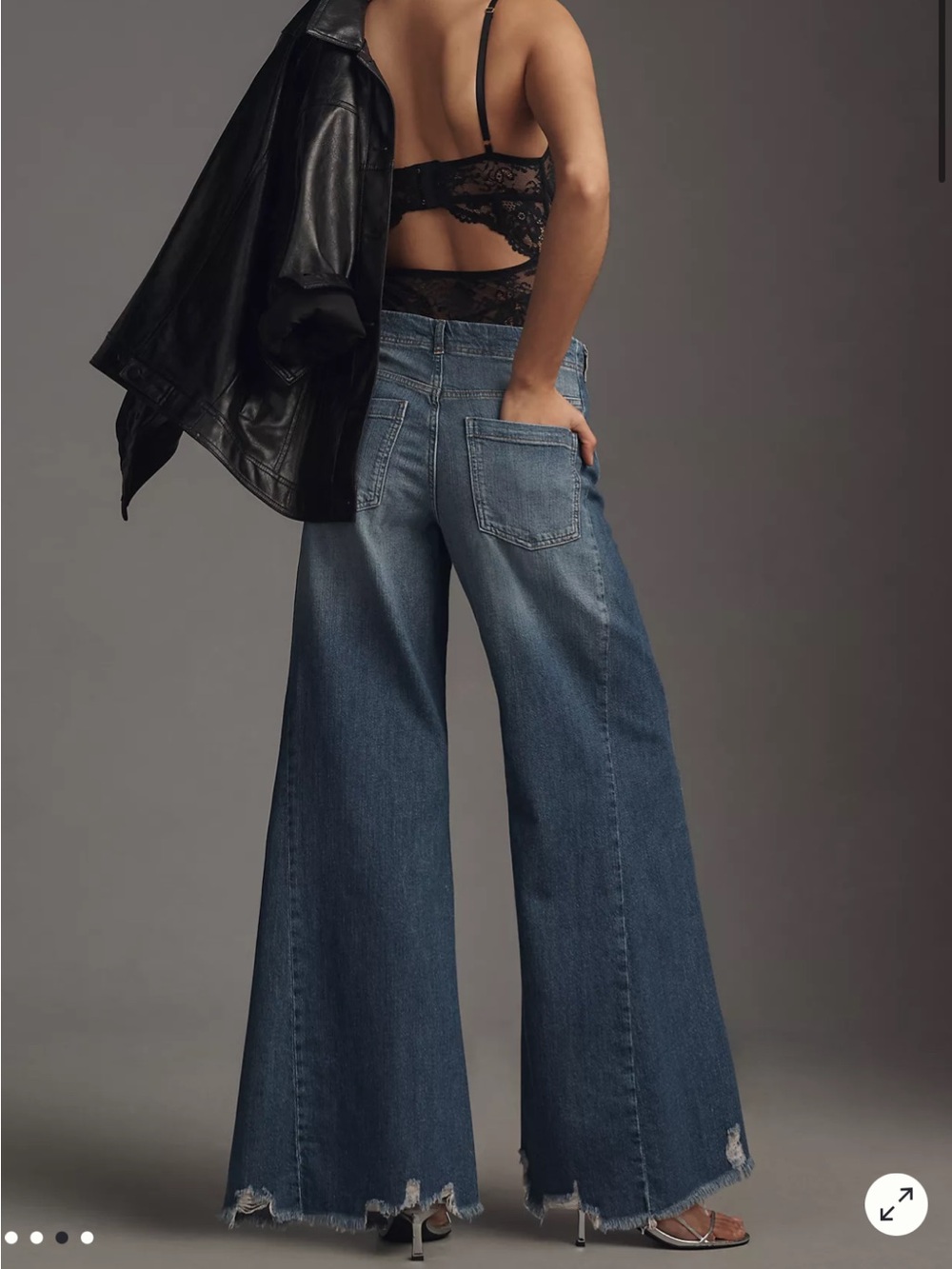 NWT! Adi Regenerative Cotton Mid-Rise Flare Jeans by Pilcro - RARE 34 tall - Picture 2 of 4